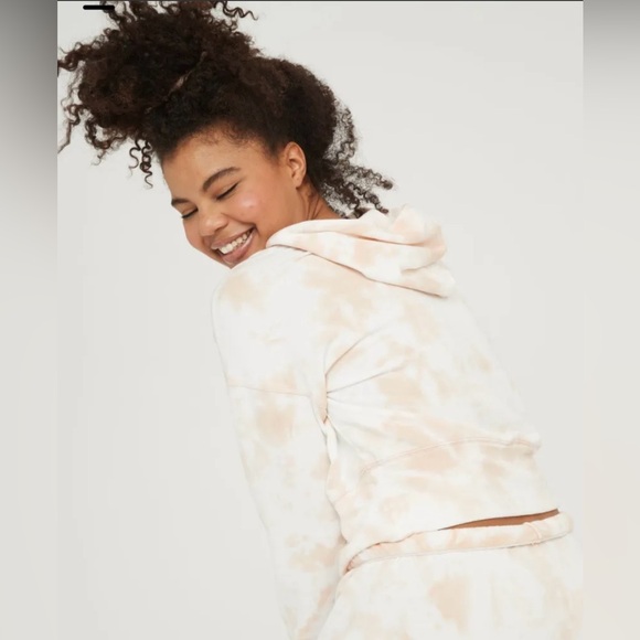 Aerie Tie Dye cropped hoodie - Picture 3 of 7